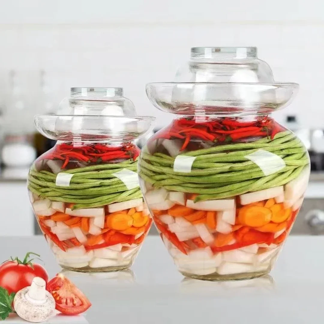 Glass Container Kimchi Jar Kitchen Thickened Pickled Cans Household Pickled Jar Pickles Cylinder Sealed Cans
Glass Container Kimchi Jar Kitchen Thickened Pickled Cans Household Pickled Jar Pickles Cylinder Sealed Cans