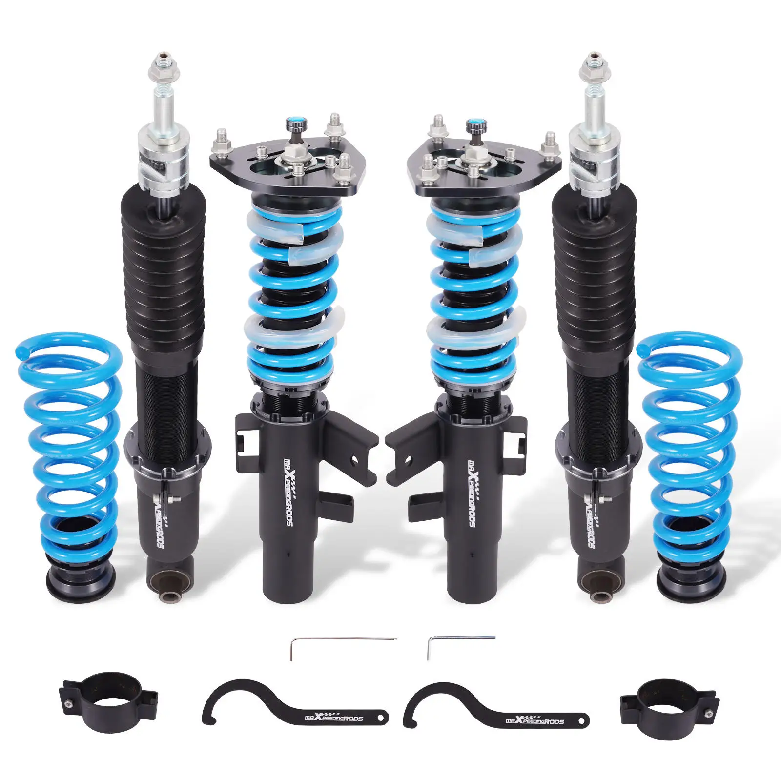 24 Way Adjustable T6 Coilovers for Kia Stinger 2017-2024 – Height & Damping Adjustable Suspension Kit
24 Way Adjustable T6 Coilovers for Kia Stinger 2017-2024 – Height & Damping Adjustable Suspension Kit