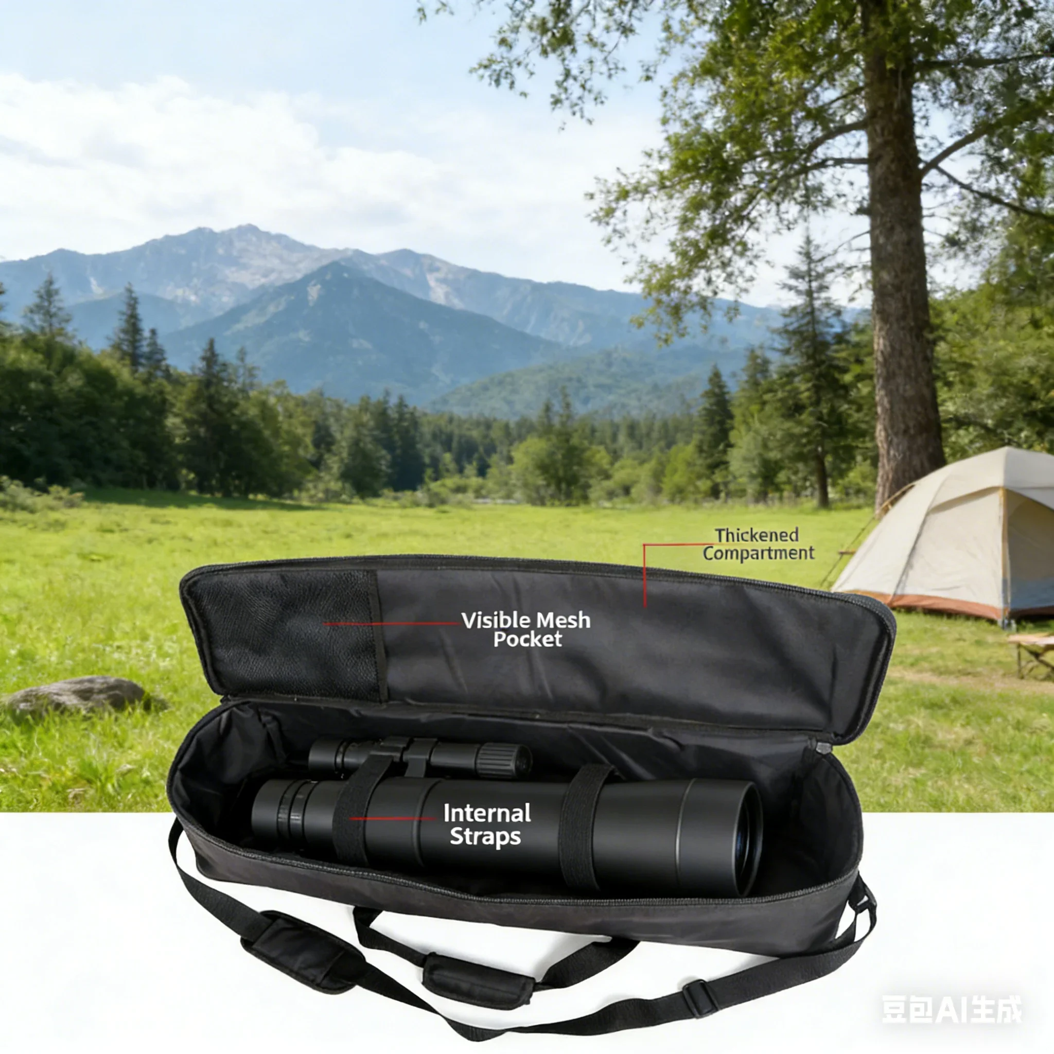 Astronomical Telescope Tripod Backpack 600D Black Oxford Cloth Storage Bag Handbag 900x180×200mm Camping Equipment Supplies
Astronomical Telescope Tripod Backpack 600D Black Oxford Cloth Storage Bag Handbag 900x180×200mm Camping Equipment Supplies
