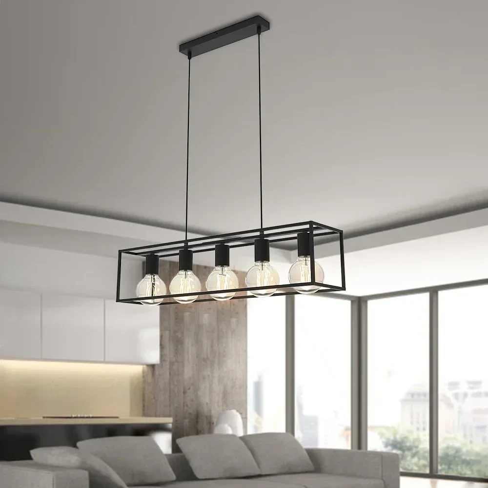 Hanging Lamps for Ceiling Metal Chandelier for Dining Room Bar Pendant Lamp Cable Adjust Home Lighting Fixture
Hanging Lamps for Ceiling Metal Chandelier for Dining Room Bar Pendant Lamp Cable Adjust Home Lighting Fixture