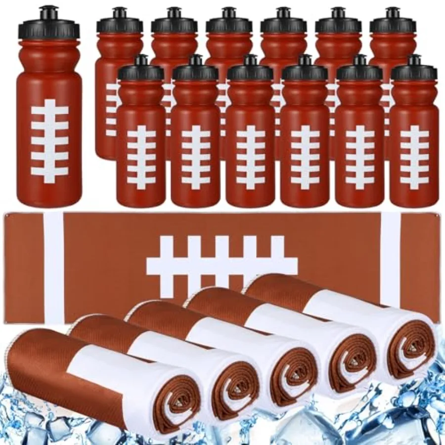 24 Pcs Sport Party Favors Include 12 Pcs 20 oz Plastic Basketball Water Bottles Bulk 12 Pcs 40"x12" Cooling Towels for Sport Te
24 Pcs Sport Party Favors Include 12 Pcs 20 oz Plastic Basketball Water Bottles Bulk 12 Pcs 40"x12" Cooling Towels for Sport Te