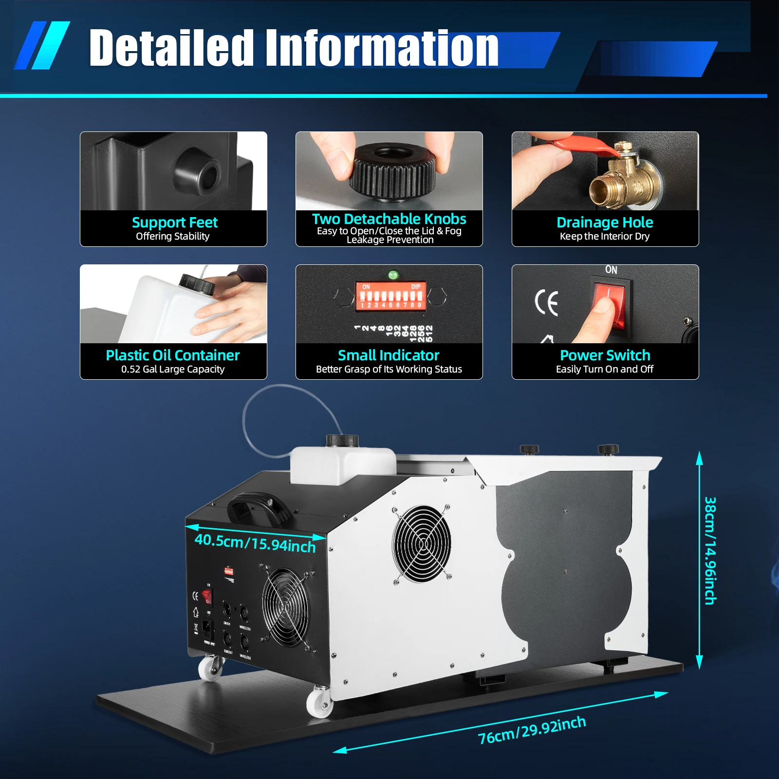 Low Lying Fog Machine,Professional Smoke Fogger Machine for Weddings, Stage Shows, DJ Clubs, Large Stage Performances 3000W
Low Lying Fog Machine,Professional Smoke Fogger Machine for Weddings, Stage Shows, DJ Clubs, Large Stage Performances 3000W