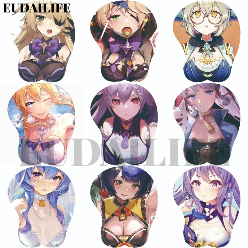 Fischl Keqing Ganyu Ayaka Genshin Impact 3D подставка для запястий коврик для мыши силиконовый коврик для мыши Oppai мягкий коврик для мыши офисная работа отаку 
Fischl Keqing Ganyu Ayaka Genshin Impact 3D подставка для запястий коврик для мыши силиконовый коврик для мыши Oppai мягкий коврик для мыши офисная работа отаку