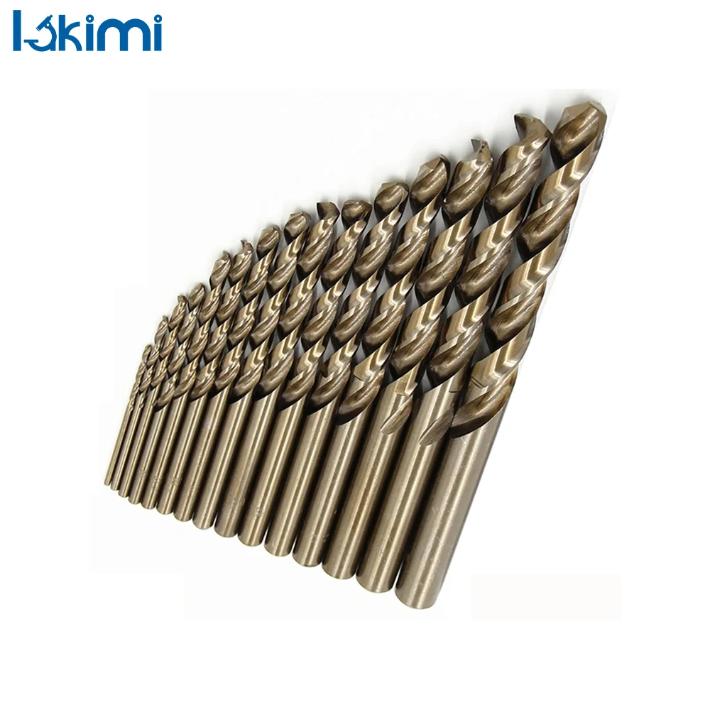 Twist Drill Set 15pc - High-Speed M35 Cobalt Steel, Straight Shank Roasted Yellow Full Grinding Hole Opening Tool LA-AA34
Twist Drill Set 15pc - High-Speed M35 Cobalt Steel, Straight Shank Roasted Yellow Full Grinding Hole Opening Tool LA-AA34