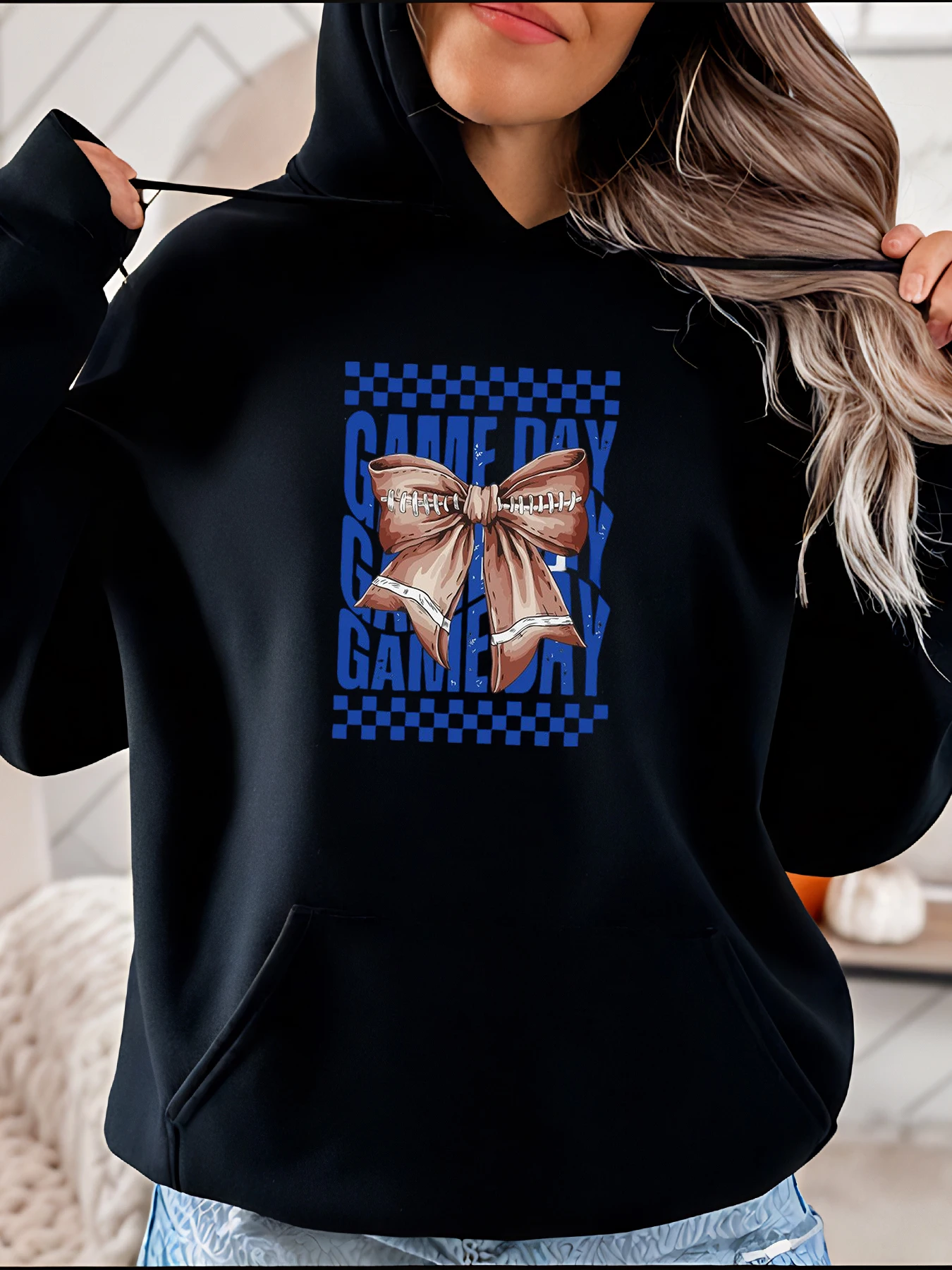 Толстовка с принтом игры в стиле болельщика и банта, женская повседневная спортивная толстовка, пуловер 280
Толстовка с принтом игры в стиле болельщика и банта, женская повседневная спортивная толстовка, пуловер 280