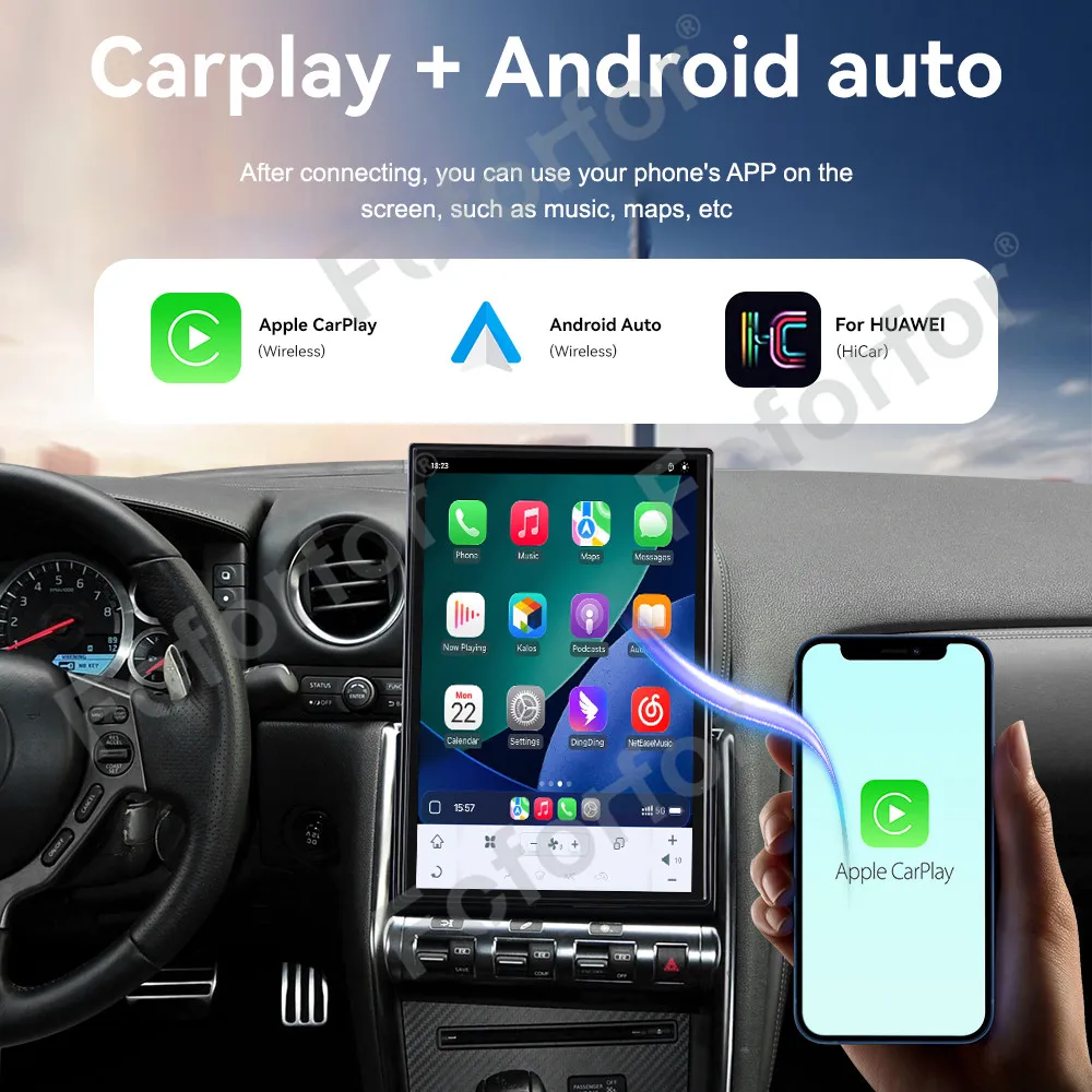 14.5" Android 15 OS Wireless CarPlay Car Radio For Nissan GTR 2009-2017 HD IPS Display GPS Navi Multimedia Stereo RHD LHD
14.5" Android 15 OS Wireless CarPlay Car Radio For Nissan GTR 2009-2017 HD IPS Display GPS Navi Multimedia Stereo RHD LHD