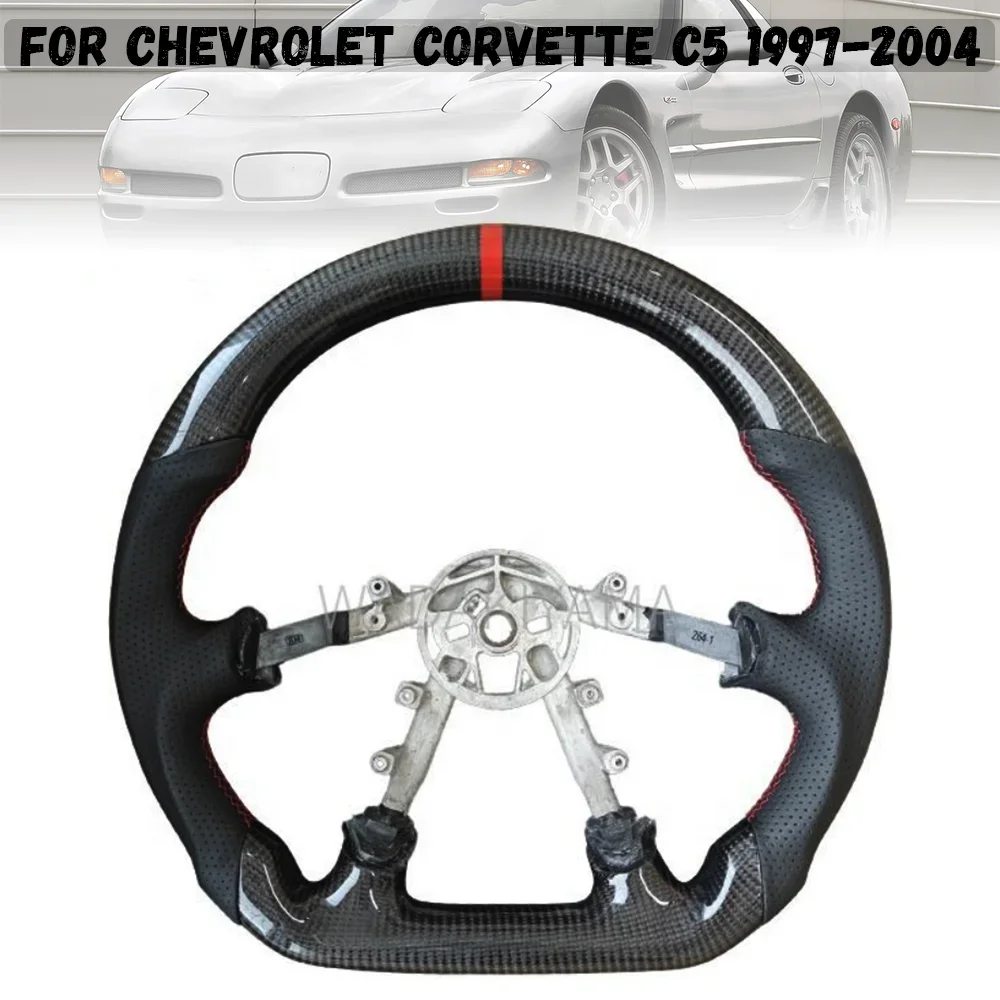 Руль из углеродного волокна для Chevrolet Corvette C5 1997 1998, 1999, 2000, 2001, 2002, 2003, 2004, кожаное гоночное колесо
Руль из углеродного волокна для Chevrolet Corvette C5 1997 1998, 1999, 2000, 2001, 2002, 2003, 2004, кожаное гоночное колесо
