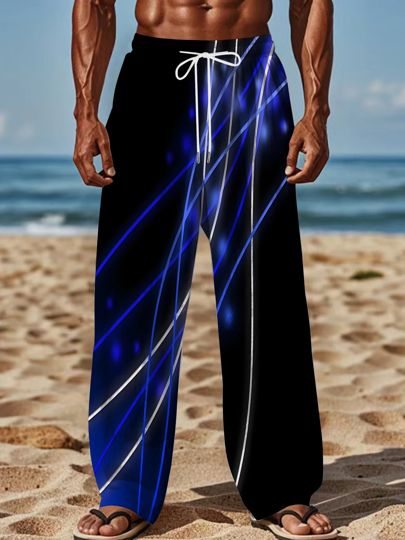 2026 Men's Printed Straight Leg Pants Drawstring Waist Loose Fit Casual Summer Beach Wear Fashion Trendy Trousers
2026 Men's Printed Straight Leg Pants Drawstring Waist Loose Fit Casual Summer Beach Wear Fashion Trendy Trousers