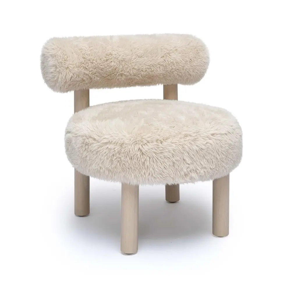 Carmel Natural Vegan Shearling Accent Chair
Carmel Natural Vegan Shearling Accent Chair