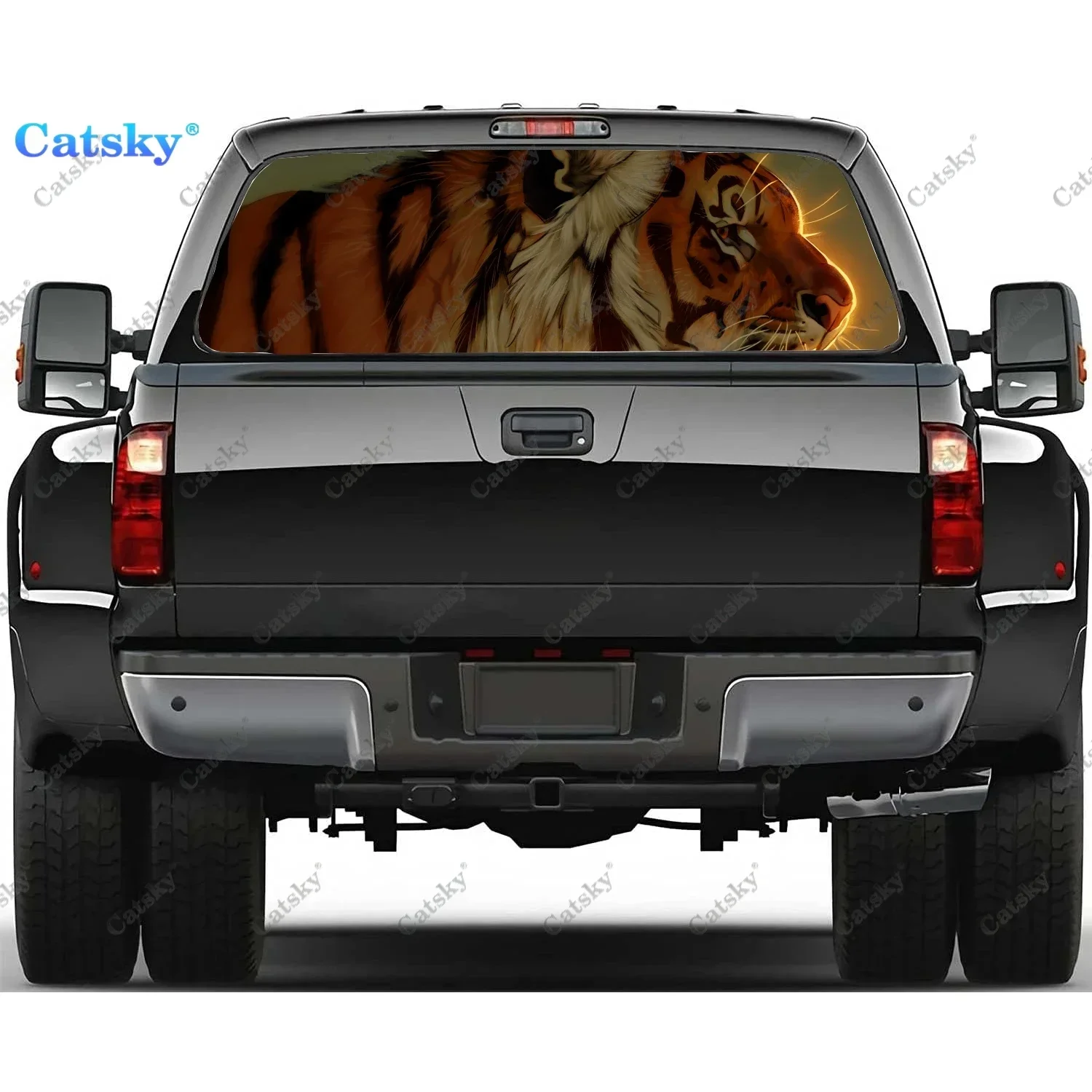 Skyfire Tiger Animal Rear Window Decal Fits Pickup,Truck,Car Universal See Through Perforated Back Window Vinyl Sticker
Skyfire Tiger Animal Rear Window Decal Fits Pickup,Truck,Car Universal See Through Perforated Back Window Vinyl Sticker