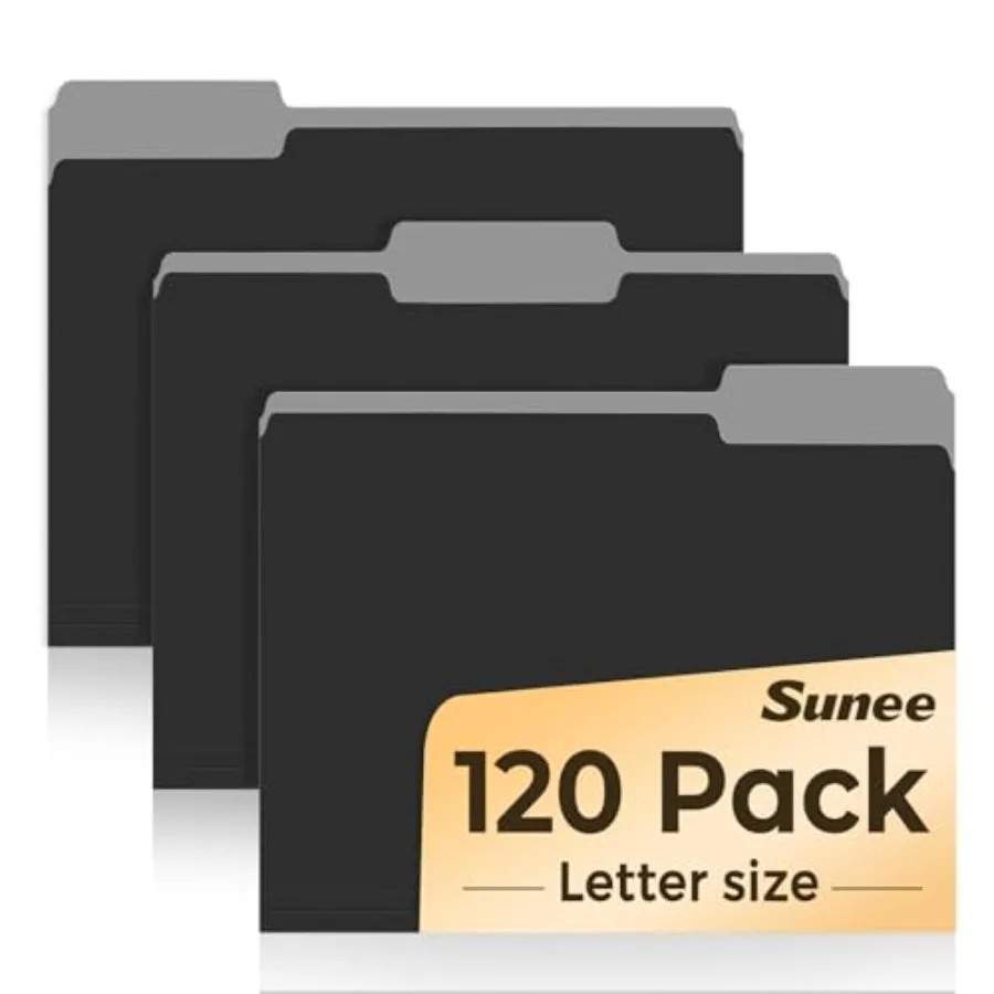 File Folders, 120 Pack Manilla Folders 8.5 x 11, 1/3 Cut Tab for Easy Labeling and Organization, Durable Standard Paper for Hom
File Folders, 120 Pack Manilla Folders 8.5 x 11, 1/3 Cut Tab for Easy Labeling and Organization, Durable Standard Paper for Hom