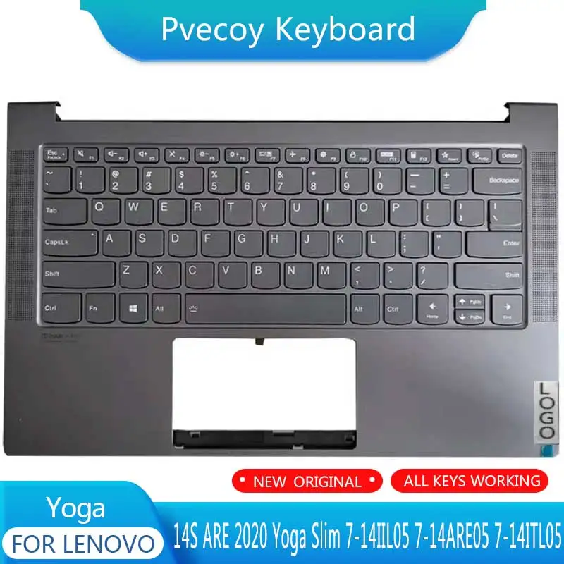 New For Yoga 14S ARE 2020 Yoga Slim 7-14IIL05 7-14ARE05 7-14ITL05 Laptop Palmrest Case Keyboard US Upper Cover
New For Yoga 14S ARE 2020 Yoga Slim 7-14IIL05 7-14ARE05 7-14ITL05 Laptop Palmrest Case Keyboard US Upper Cover