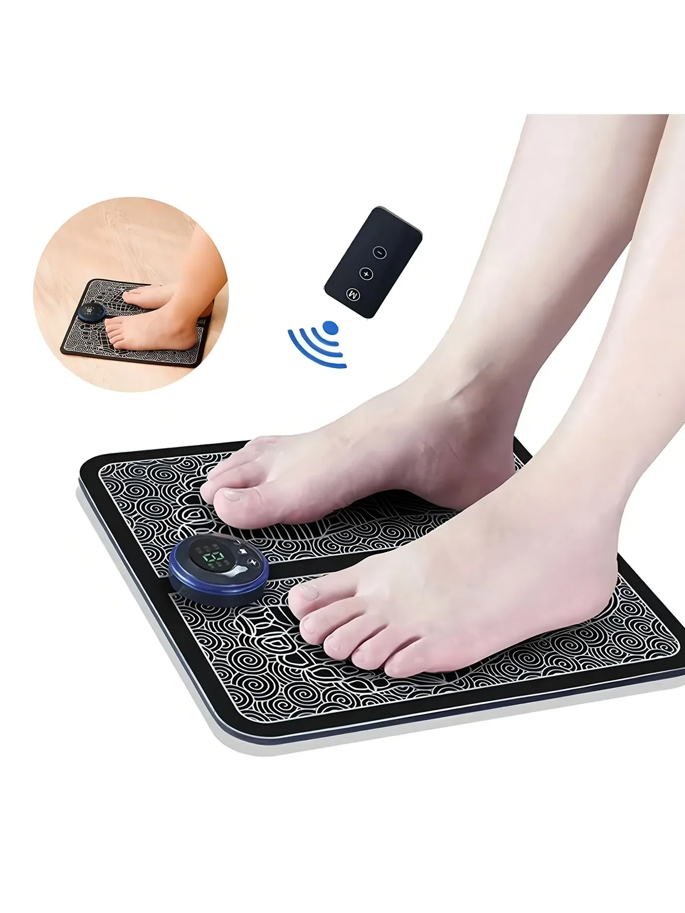 Foot Massager Rechargeable Massage Pad Foot Relaxation Pad Electric Foot Massage Tools Promote Blood Circulation
Foot Massager Rechargeable Massage Pad Foot Relaxation Pad Electric Foot Massage Tools Promote Blood Circulation