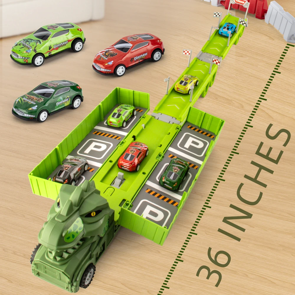 Oversized dinosaur parking lot toy boy birthday gift June 1 Children's Day gift Ejection track car racing toy
Oversized dinosaur parking lot toy boy birthday gift June 1 Children's Day gift Ejection track car racing toy