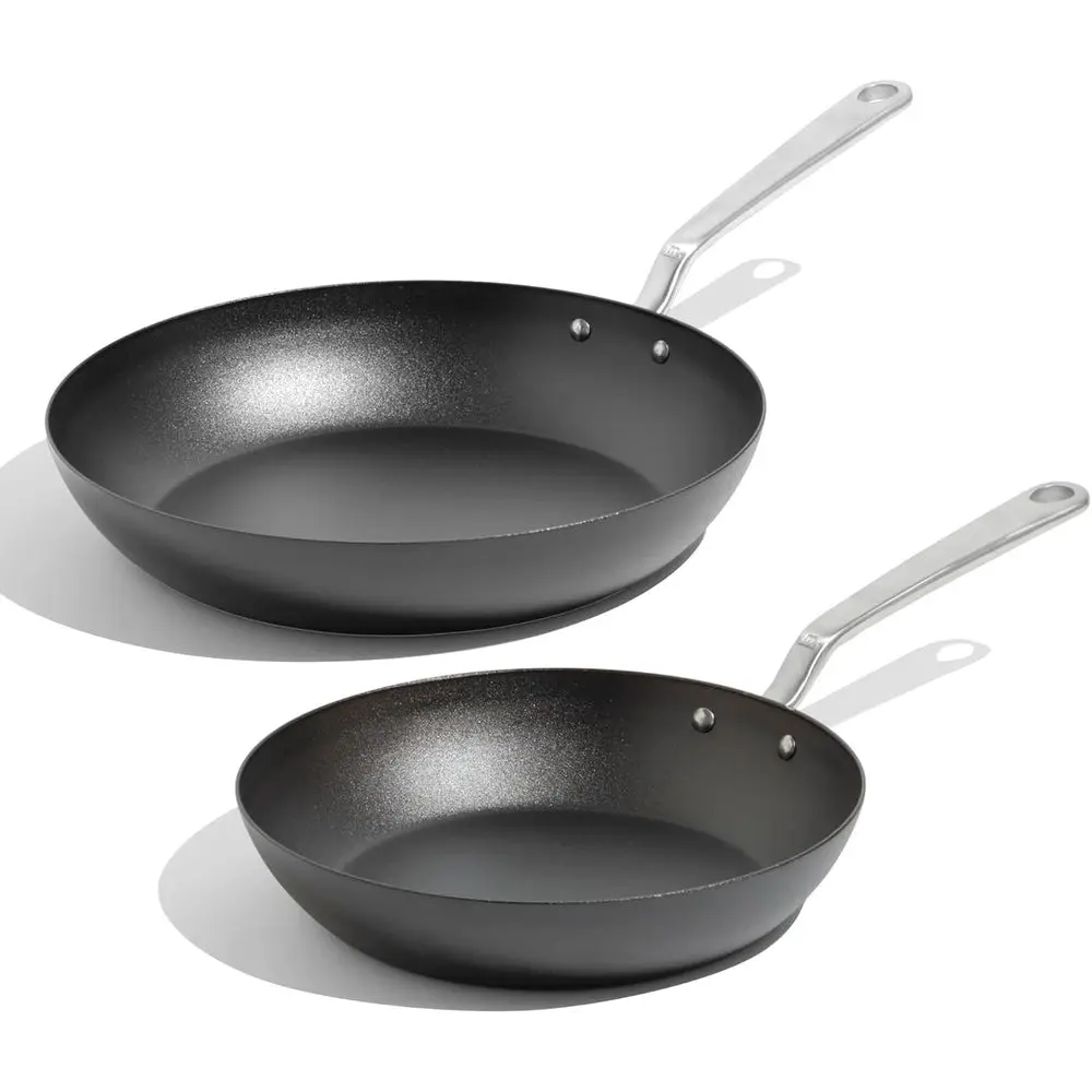 2-Piece Blue Carbon Steel Frying Pan Set (10 & 12) - Seasoned, Pro Chef Quality, Induction Ready
2-Piece Blue Carbon Steel Frying Pan Set (10 & 12) - Seasoned, Pro Chef Quality, Induction Ready
