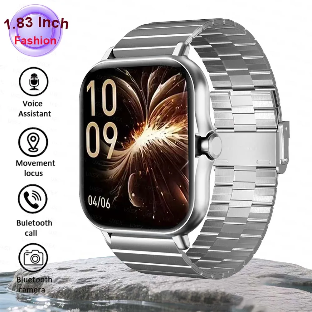 Electronic Smart Watch BT Call 1.83 Inch Touch Screen Monitor Smartwatch Fitness Tracker Sport Watches For Man Woman Android IOS
Electronic Smart Watch BT Call 1.83 Inch Touch Screen Monitor Smartwatch Fitness Tracker Sport Watches For Man Woman Android IOS