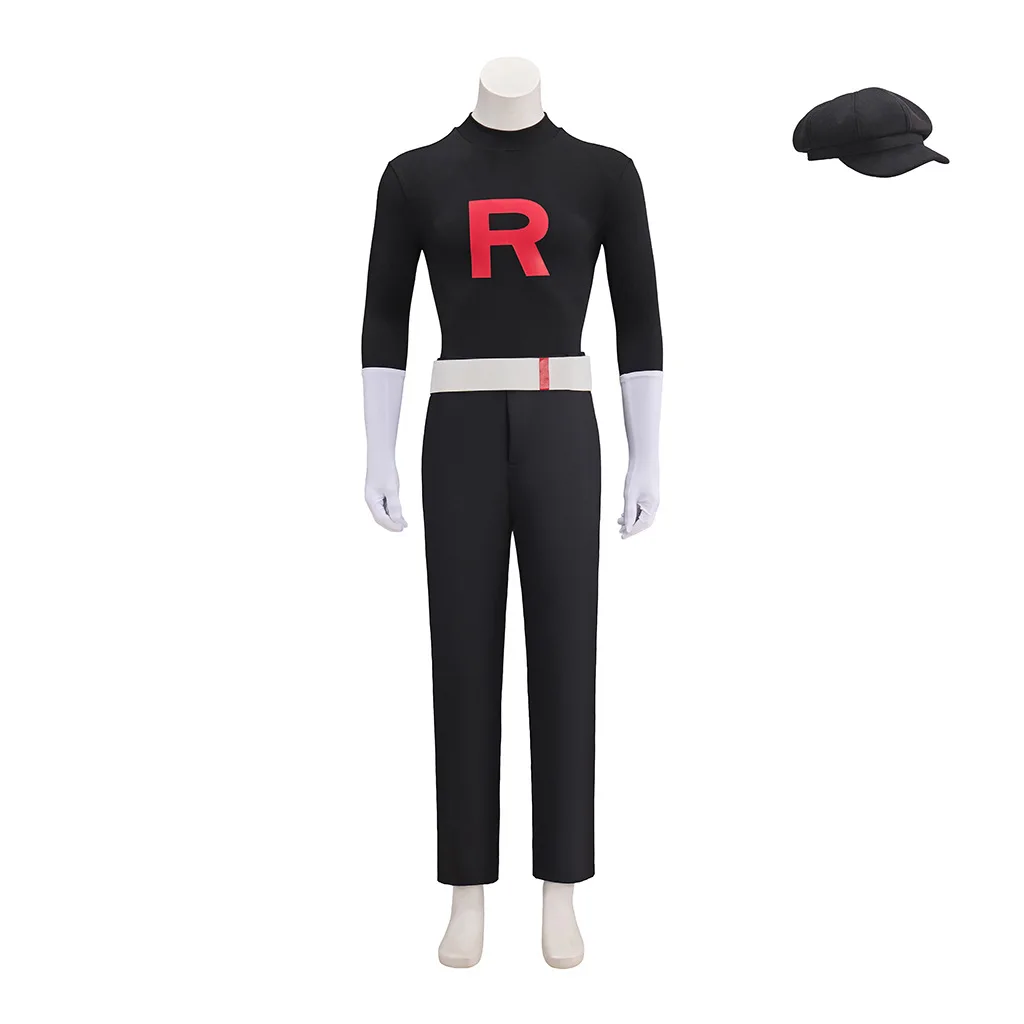 Team Rocket Grunt Cosplay Costumes Anime Black Uniform Hat Halloween Carnival Party Outfits
Team Rocket Grunt Cosplay Costumes Anime Black Uniform Hat Halloween Carnival Party Outfits