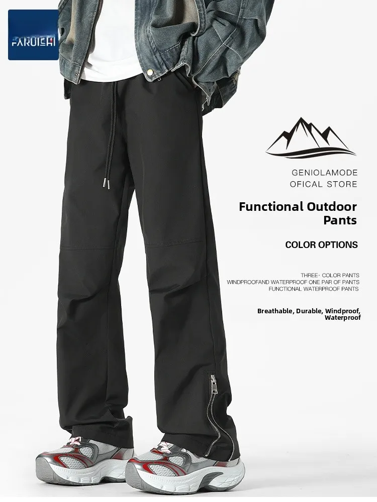 Мужские повседневные брюки для активного отдыха American Sle, весна-осень, водонепроницаемые, свободные, для альпинизма, прямые штанины
Мужские повседневные брюки для активного отдыха American Sle, весна-осень, водонепроницаемые, свободные, для альпинизма, прямые штанины