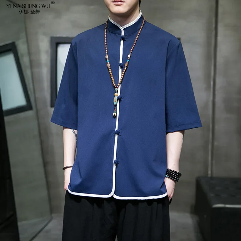 Летняя мужская льняная рубашка с коротким рукавом в китайском стиле Hanfu Kung Fu, свободные топы 2023, винтажная футболка Tang в стиле 5XL, кимоно, топ, новинка
Летняя мужская льняная рубашка с коротким рукавом в китайском стиле Hanfu Kung Fu, свободные топы 2023, винтажная футболка Tang в стиле 5XL, кимоно, топ, новинка