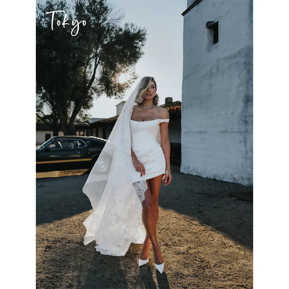 Tokyo Customized White Off the Shoulder Mermaid After Party Dress Strapless Pleat Evening Dress Cap Sleeves Zip-Up Mini Skirt
Tokyo Customized White Off the Shoulder Mermaid After Party Dress Strapless Pleat Evening Dress Cap Sleeves Zip-Up Mini Skirt