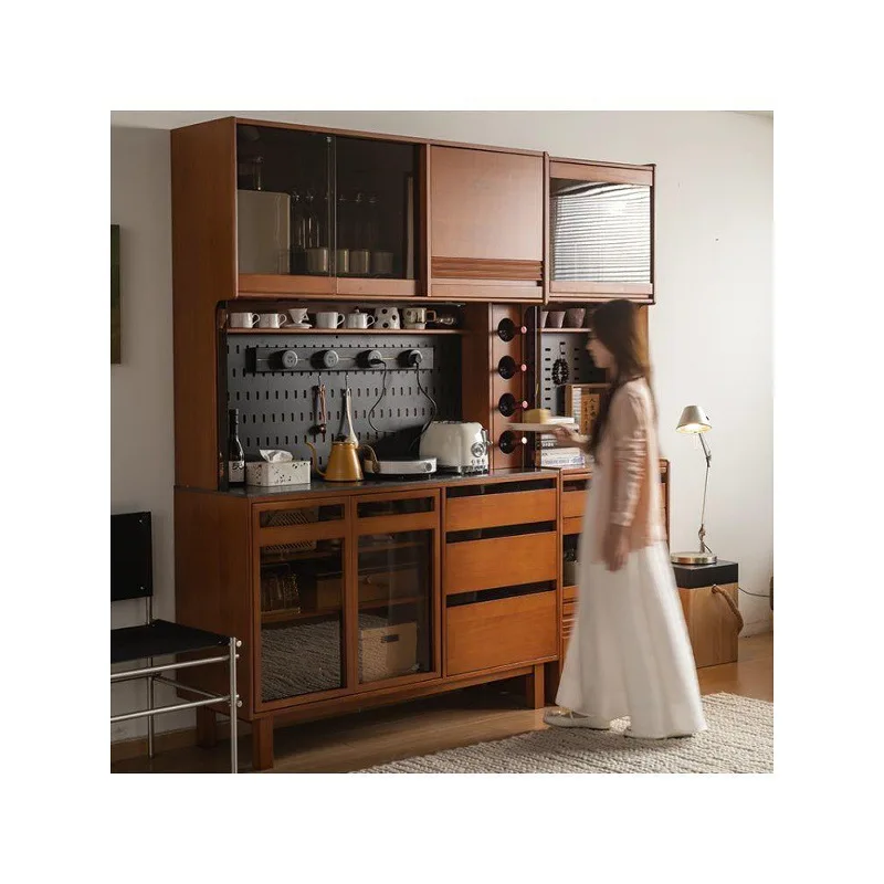 Customizable tenon and mortise solid wood side cabinet medium antique rock slab multi-functional tea locker
Customizable tenon and mortise solid wood side cabinet medium antique rock slab multi-functional tea locker