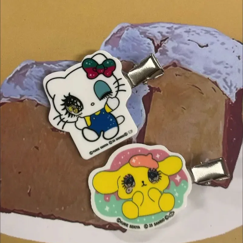 Kawaii Sanrio Hello Kitty Versatile Hairpin Cartoon Big Eyes Pom Pom Purin Sweet Lovely Bangs Side Clip Headdress Girl's Gift
Kawaii Sanrio Hello Kitty Versatile Hairpin Cartoon Big Eyes Pom Pom Purin Sweet Lovely Bangs Side Clip Headdress Girl's Gift