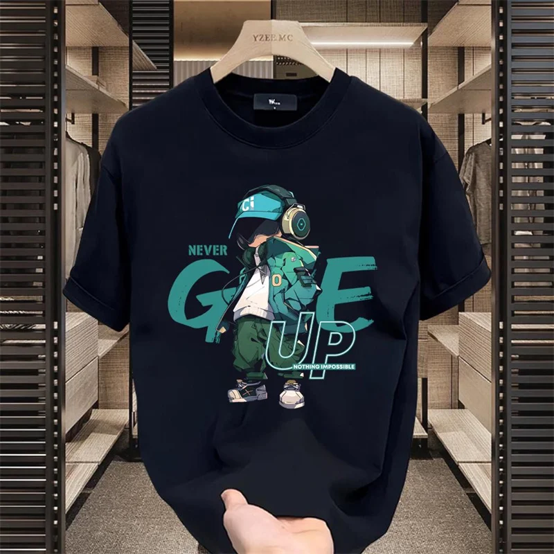 A New Summer Short-sleeved T-shirt for Men Featuring A Cartoon Trendy Print and Suitable for Work Sports and Fitness Unisex
A New Summer Short-sleeved T-shirt for Men Featuring A Cartoon Trendy Print and Suitable for Work Sports and Fitness Unisex