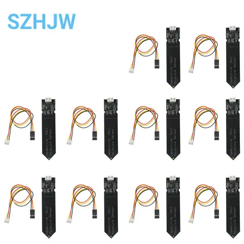 1/5/10pcs Capacitive Soil Moisture Sensor Corrosion Resistant for Arduino Moisture Detection Garden Watering DIY