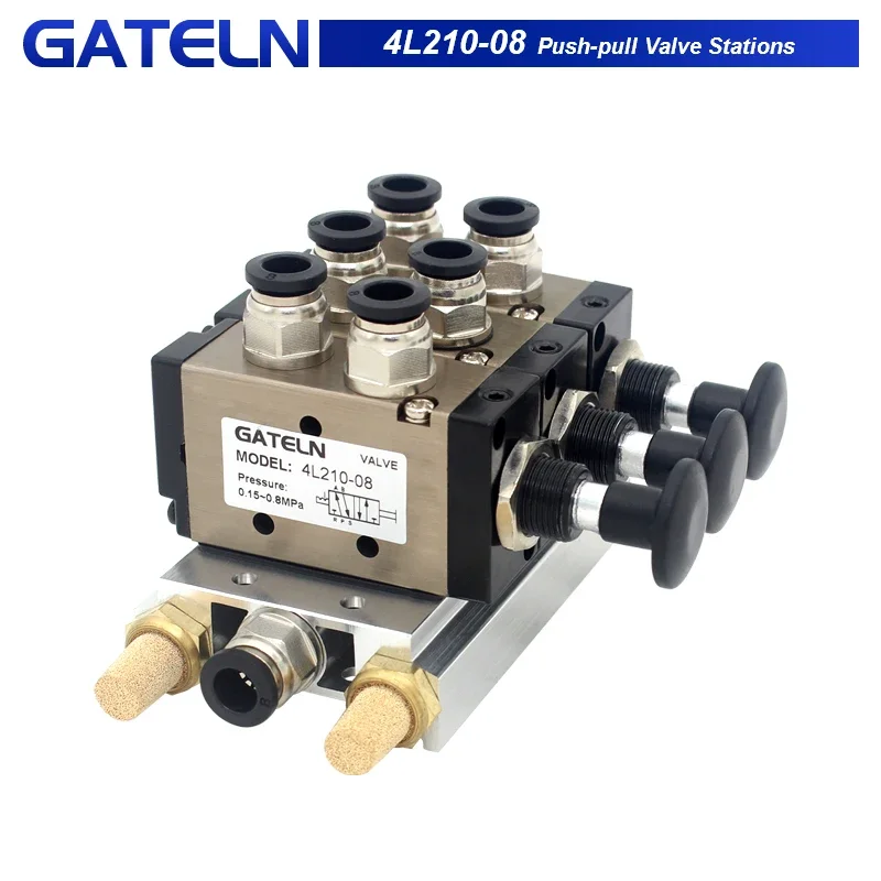 4L210-08 4R210-08 Combination Valve Manifold Manual valve 2 Way 5 Position Push and pull Pneumatic switch of directional valve
4L210-08 4R210-08 Combination Valve Manifold Manual valve 2 Way 5 Position Push and pull Pneumatic switch of directional valve