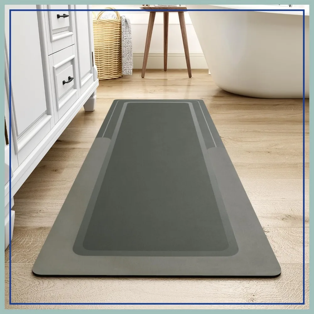 Non Slip Super Absorbent Bath Mat Rug 24x70, Quick Dry Thin Bathroom Runner, Stain Resistant Fit Under Door Dark Grey
Non Slip Super Absorbent Bath Mat Rug 24x70, Quick Dry Thin Bathroom Runner, Stain Resistant Fit Under Door Dark Grey