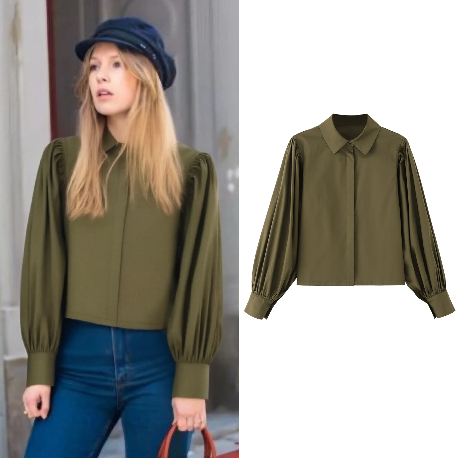 Женские минималистичные плиссированные рубашки: новинка весна-лето, шикарная женская блузка с пышными длинными рукавами, повседневная офисная блузка для женщин
Женские минималистичные плиссированные рубашки: новинка весна-лето, шикарная женская блузка с пышными длинными рукавами, повседневная офисная блузка для женщин