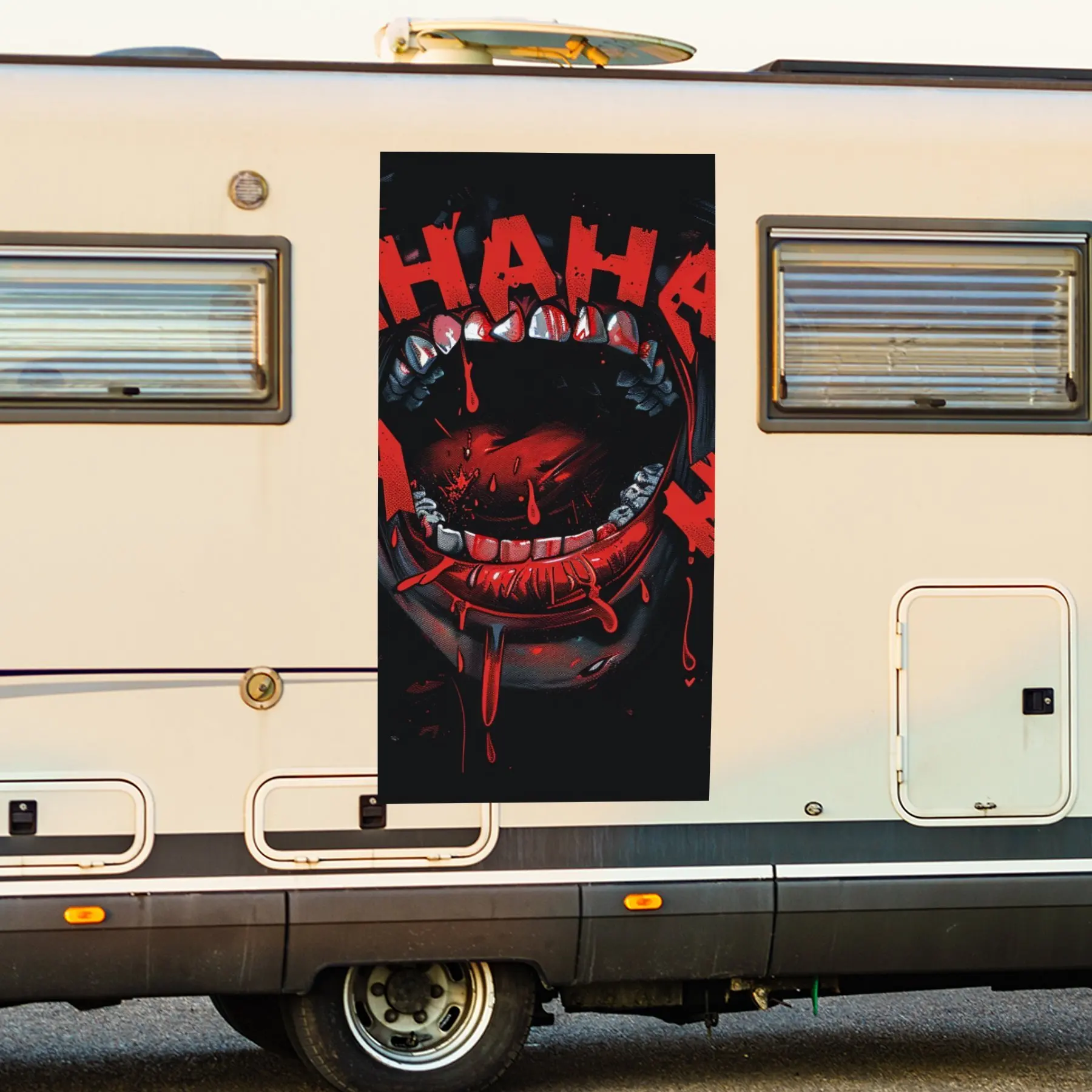 Виниловая наклейка Dark Laughter Mouth для двери автомобиля на колесах, водонепроницаемые самоклеящиеся виниловые наклейки, защита автомобиля
Виниловая наклейка Dark Laughter Mouth для двери автомобиля на колесах, водонепроницаемые самоклеящиеся виниловые наклейки, защита автомобиля