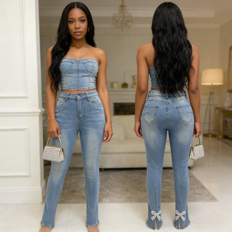 Pencil Pants Women Vintage Washed Jeans Sheath Denim Ankle Length Jean Pearls Solid Pockets Casual High Waist Skinny 2026
Pencil Pants Women Vintage Washed Jeans Sheath Denim Ankle Length Jean Pearls Solid Pockets Casual High Waist Skinny 2026