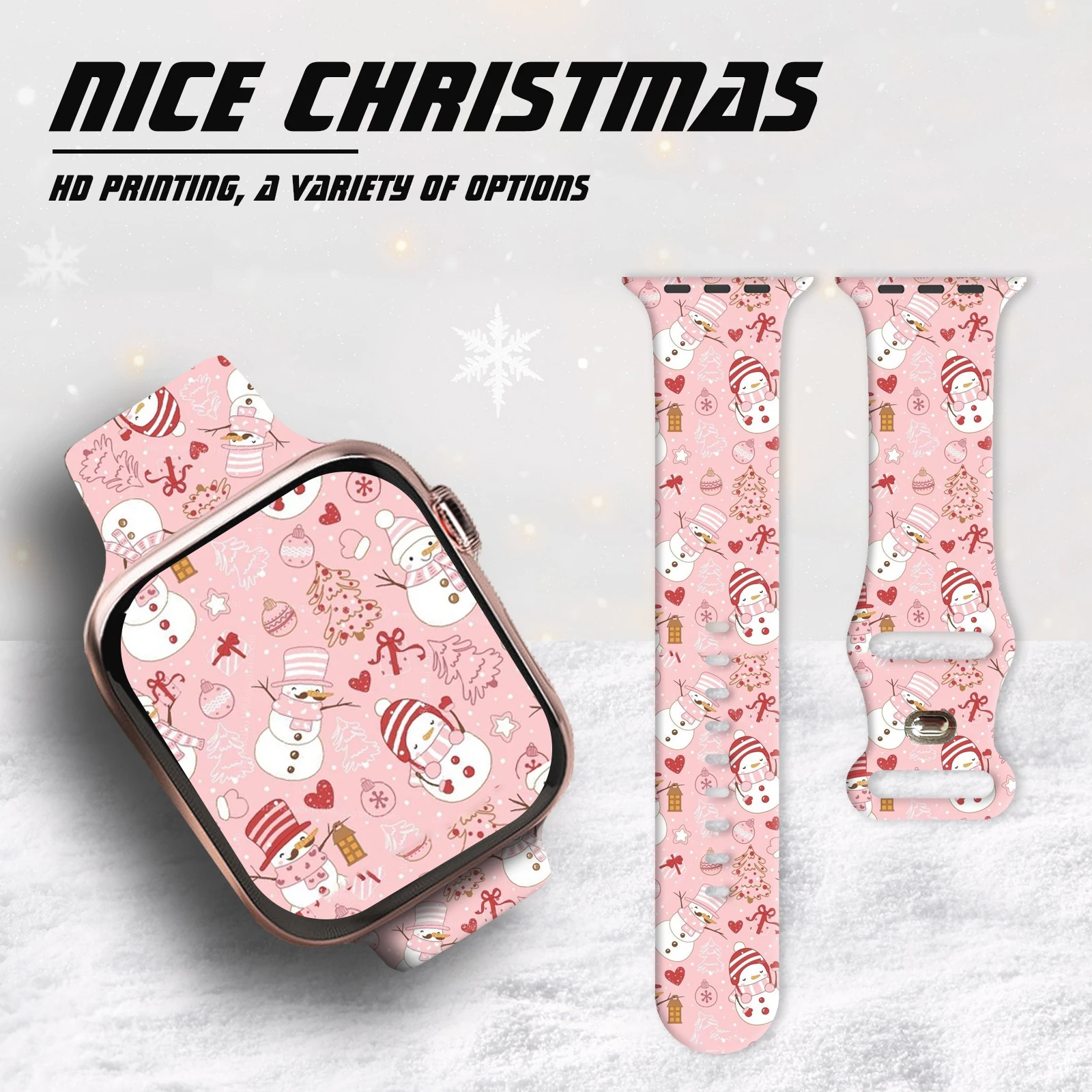 Clever Christmas Printed Strap for Apple Watch 11 10 9 8 Watchband Replaceable Bracelet for iWatch 42mm 41mm 40mm 38mm Band 
Clever Christmas Printed Strap for Apple Watch 11 10 9 8 Watchband Replaceable Bracelet for iWatch 42mm 41mm 40mm 38mm Band