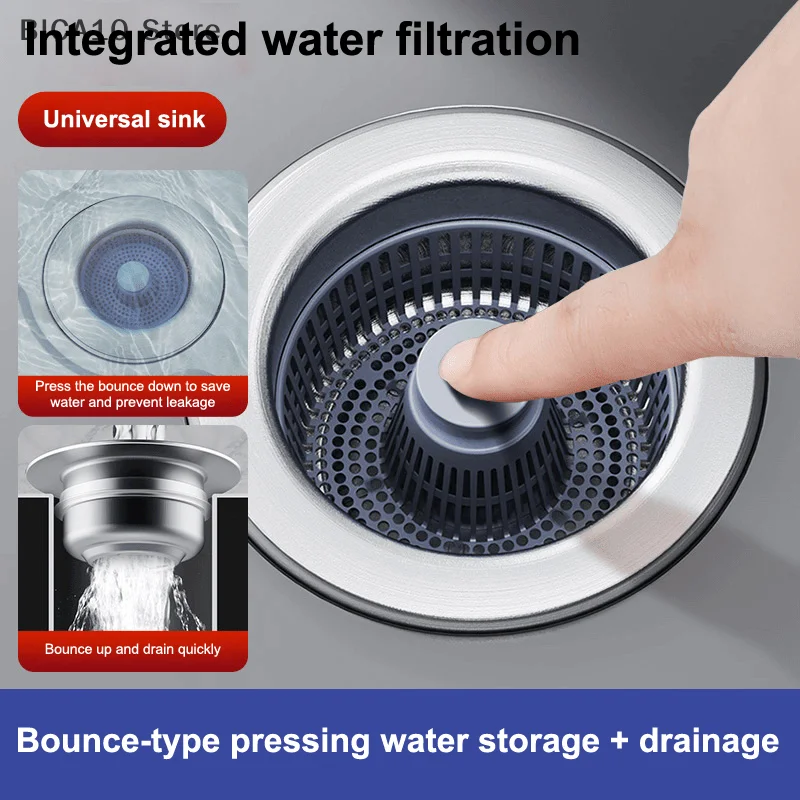 Kitchen Sink Strainers With Handle Stopper Sink Drain Basket Stainless Steel Mesh Filter Waste Hole Trap Strainer
Kitchen Sink Strainers With Handle Stopper Sink Drain Basket Stainless Steel Mesh Filter Waste Hole Trap Strainer