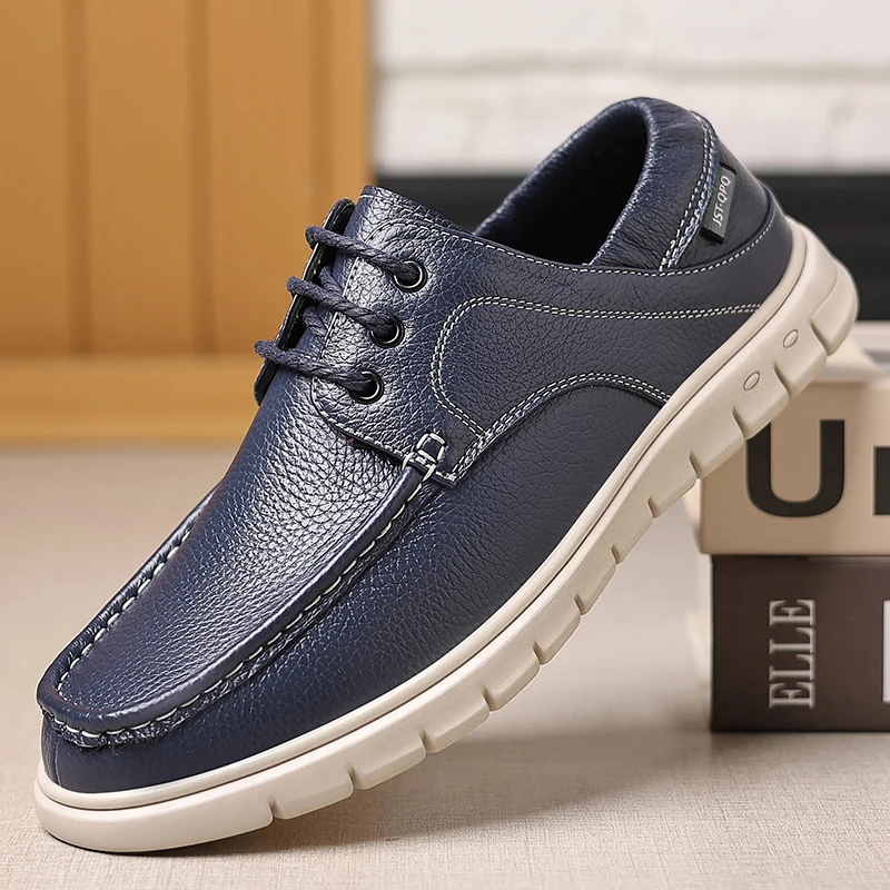 Men's business dress casual shoes four seasons breathable soft-sole lace up outdoor walking shoes fashion visitor leather shoes
Men's business dress casual shoes four seasons breathable soft-sole lace up outdoor walking shoes fashion visitor leather shoes