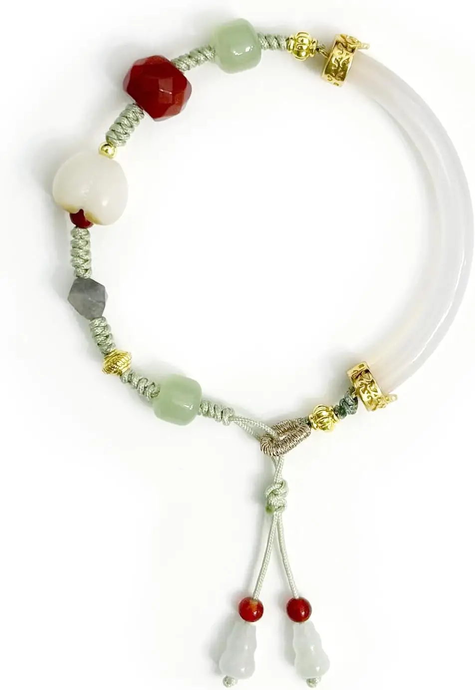 Half- Stone Half-Braided Rope Charm Bracelet - Agate & Bodhi Seed Mix Colorful Beaded Bracelet for Women
Half- Stone Half-Braided Rope Charm Bracelet - Agate & Bodhi Seed Mix Colorful Beaded Bracelet for Women