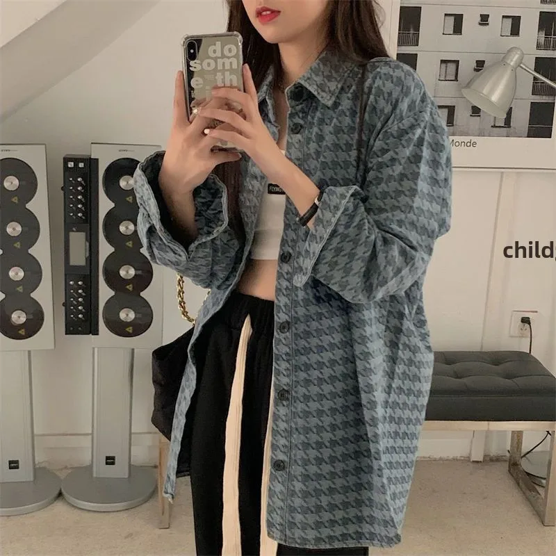 plus Size Women's Vintage Plaid Denim Jacket Spring Autumn Design Casual Outerwear Comfortable Fit Long Sleeve Button up
plus Size Women's Vintage Plaid Denim Jacket Spring Autumn Design Casual Outerwear Comfortable Fit Long Sleeve Button up