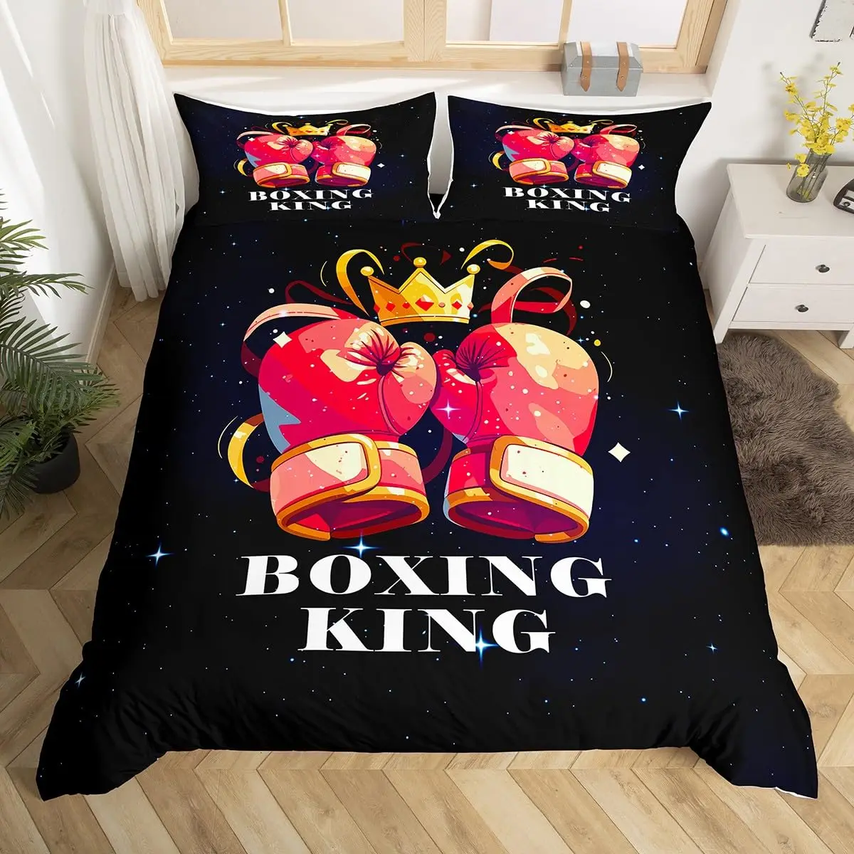 Gloves Duvet Cover Set for Boy Man Queen King Twin Size Lightweight Down Room Decor 2 Pillowcases and 1 Duvet Cover No Comforter
Gloves Duvet Cover Set for Boy Man Queen King Twin Size Lightweight Down Room Decor 2 Pillowcases and 1 Duvet Cover No Comforter