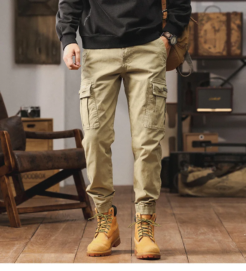 Men's American Retro Multi-Pocket Fashionable Versatile Work Pants Outdoor Large Size Sports Wear-Resistant Loose Cuffed Trouser
Men's American Retro Multi-Pocket Fashionable Versatile Work Pants Outdoor Large Size Sports Wear-Resistant Loose Cuffed Trouser