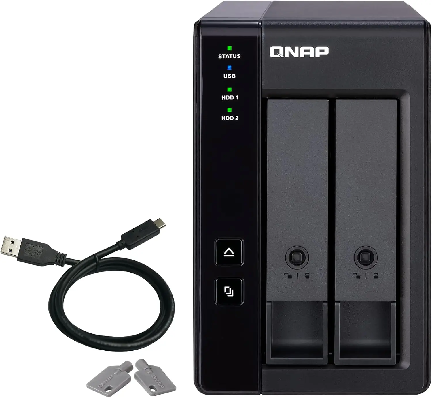 TR-002-A-US 2 Bay USB Type-C Direct Attached Storage (DAS) with Hardware RAID (Diskless)
TR-002-A-US 2 Bay USB Type-C Direct Attached Storage (DAS) with Hardware RAID (Diskless)