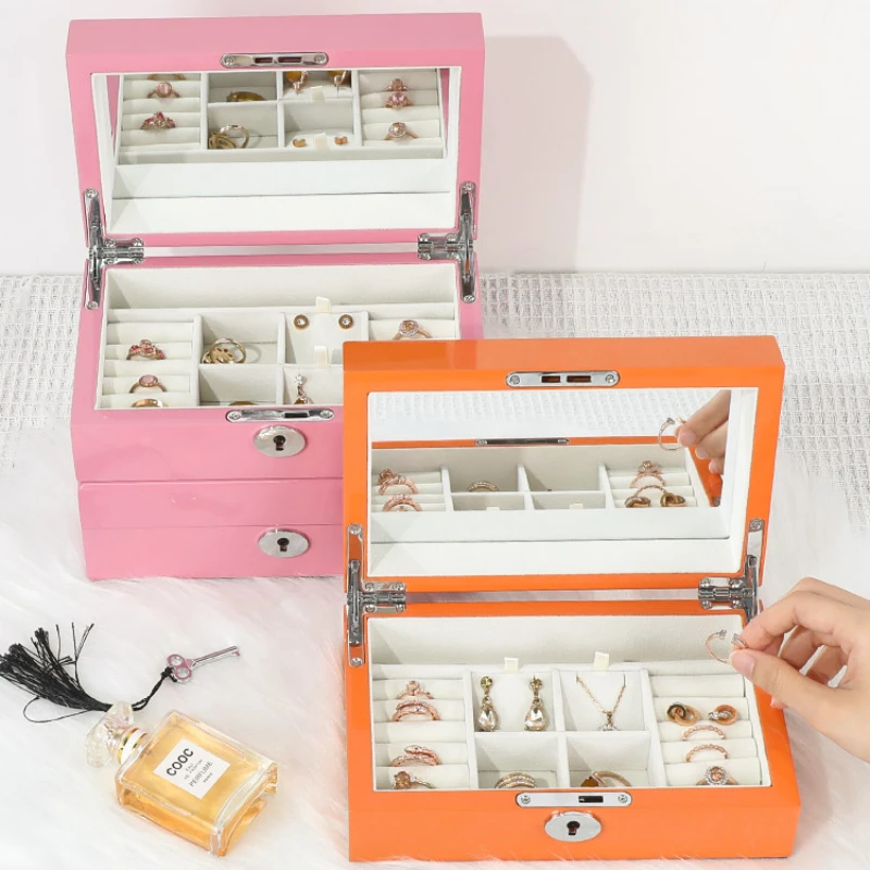 Jewelry and Jewelry Box Large Capacity Storage Jewelry Box Earrings Necklace Ring Box Paint Jewelry Storage Gift Box
Jewelry and Jewelry Box Large Capacity Storage Jewelry Box Earrings Necklace Ring Box Paint Jewelry Storage Gift Box