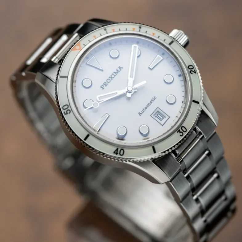 Мужские автоматические часы Proxima, 39 мм, механические наручные часы для дайвинга, водонепроницаемые на 100 м, BGW-9, светящийся сапфировый эмалевый циферблат, NH35
Мужские автоматические часы Proxima, 39 мм, механические наручные часы для дайвинга, водонепроницаемые на 100 м, BGW-9, светящийся сапфировый эмалевый циферблат, NH35