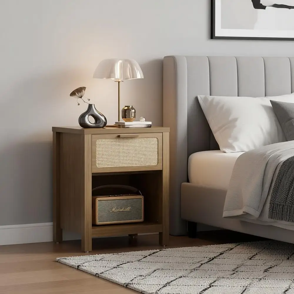 Rattan Nightstand, Century Style Bed Table with Storage, Large Side Table, Boho-Inspired Stand, Wooden End Table, Handcrafted So
Rattan Nightstand, Century Style Bed Table with Storage, Large Side Table, Boho-Inspired Stand, Wooden End Table, Handcrafted So