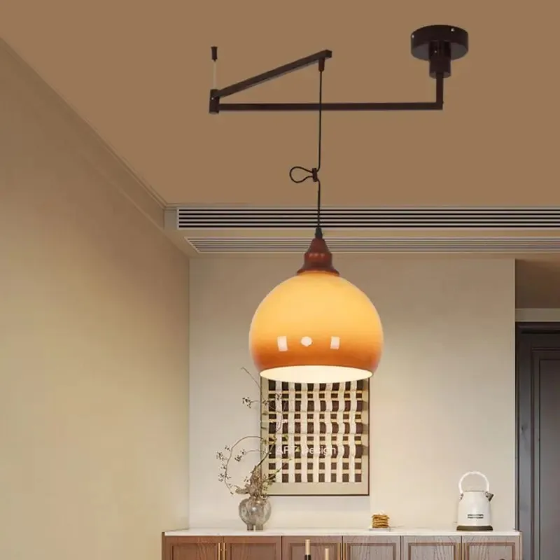 Vintage Retro Orange Pendant Light For Living Room Dining Room Kitchen Island Restaurant Hotel E27 Movable Ceiling Hanging Lamp
Vintage Retro Orange Pendant Light For Living Room Dining Room Kitchen Island Restaurant Hotel E27 Movable Ceiling Hanging Lamp