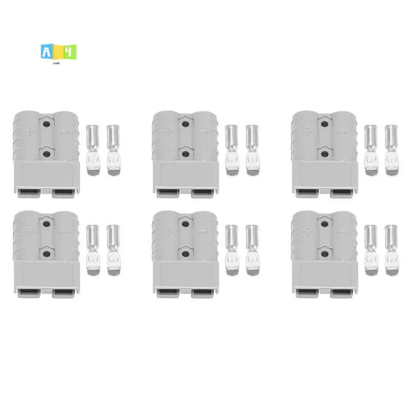 A04E-6X For Anderson Style Plug Connectors 50A 600V 6-12AWG AC/DC Power Tool For 6AWG Plated Solid Terminals Plugs Gray
A04E-6X For Anderson Style Plug Connectors 50A 600V 6-12AWG AC/DC Power Tool For 6AWG Plated Solid Terminals Plugs Gray