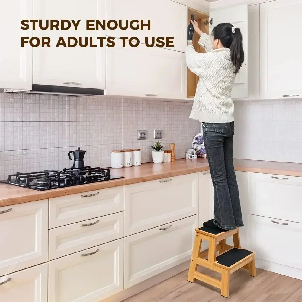 XMSJ.Wood Step Stool для взрослых и детей, высота 17 дюймов, нескользящая поверхность, усиленная конструкция, двухступенчатая, для кухни, кровати (Хит продаж)
XMSJ.Wood Step Stool для взрослых и детей, высота 17 дюймов, нескользящая поверхность, усиленная конструкция, двухступенчатая, для кухни, кровати (Хит продаж)