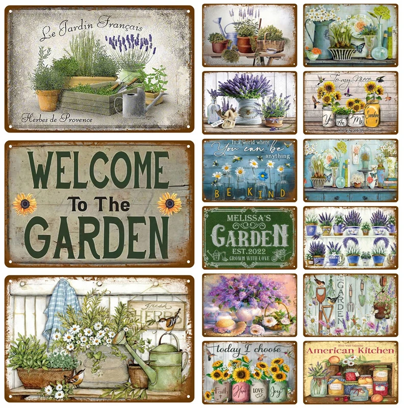 Vintage Flowers For Garden Decorations Retro Metal Sign Home Wall Art Mural Tin Sign Room Decor Plaque Plate Gift Farm Painting
Vintage Flowers For Garden Decorations Retro Metal Sign Home Wall Art Mural Tin Sign Room Decor Plaque Plate Gift Farm Painting