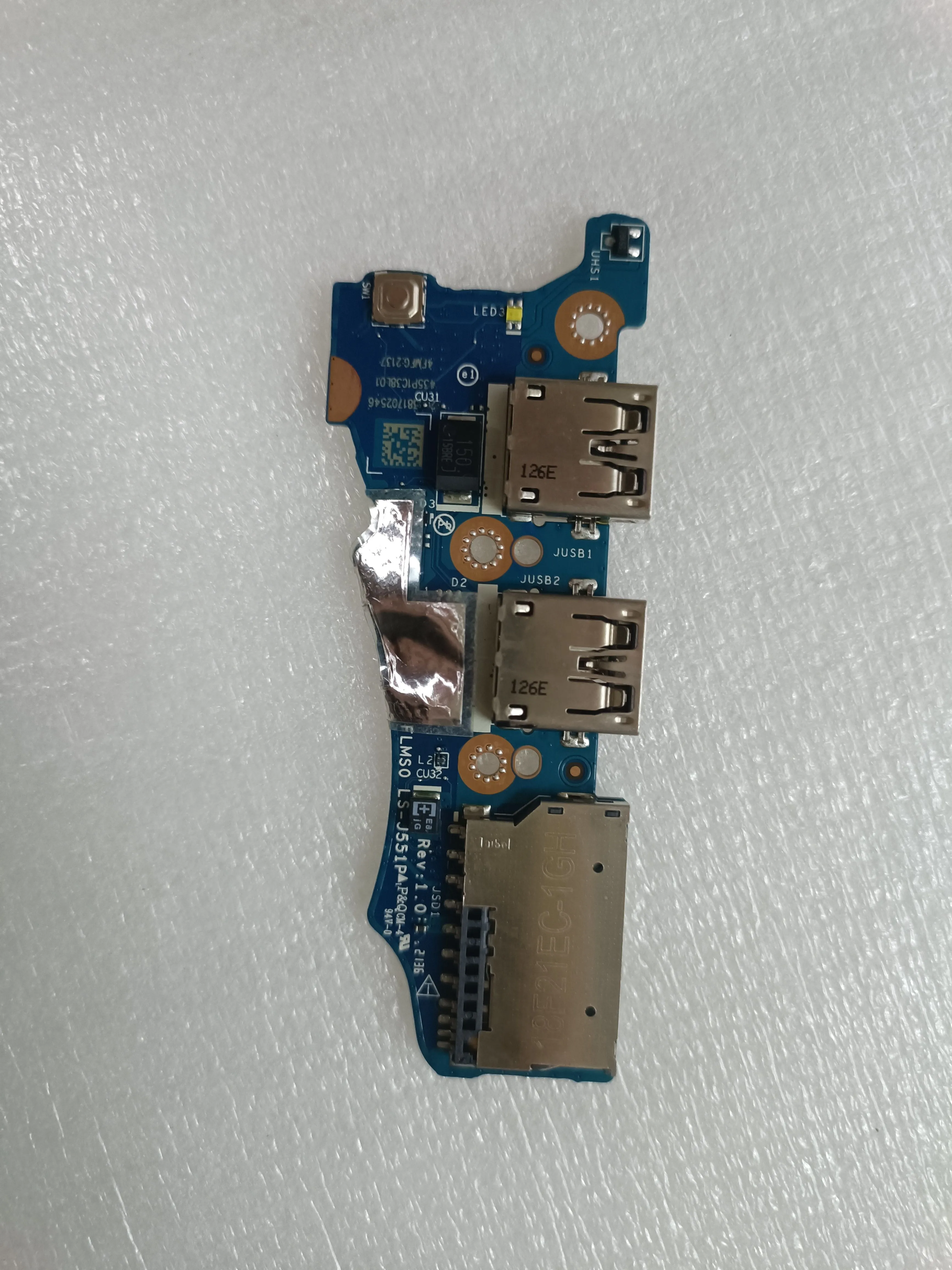 Б/у оригинал для Lenovo Xiaoxin Air-14IIL 14AER 2020 Air 14ALC 2021, плата переключения LS-J551P
Б/у оригинал для Lenovo Xiaoxin Air-14IIL 14AER 2020 Air 14ALC 2021, плата переключения LS-J551P