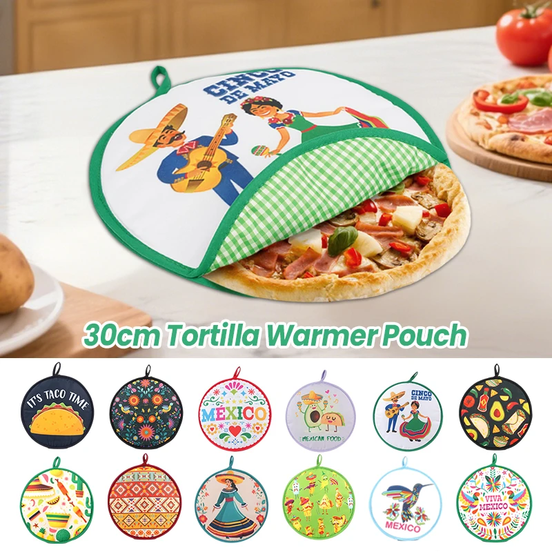 30cm Cloth Bag Burrito Portable Tortilla Warmer Pouch Kitchen For Microwave Restaurant Food Pancake Heat Resistant Printed Flour
30cm Cloth Bag Burrito Portable Tortilla Warmer Pouch Kitchen For Microwave Restaurant Food Pancake Heat Resistant Printed Flour